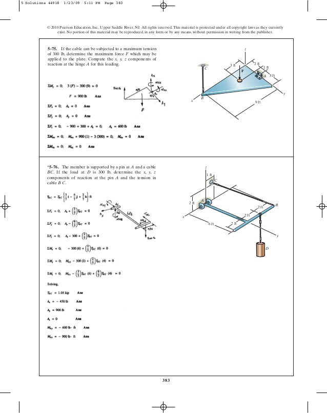 engineering mechanics statics solutions pdf